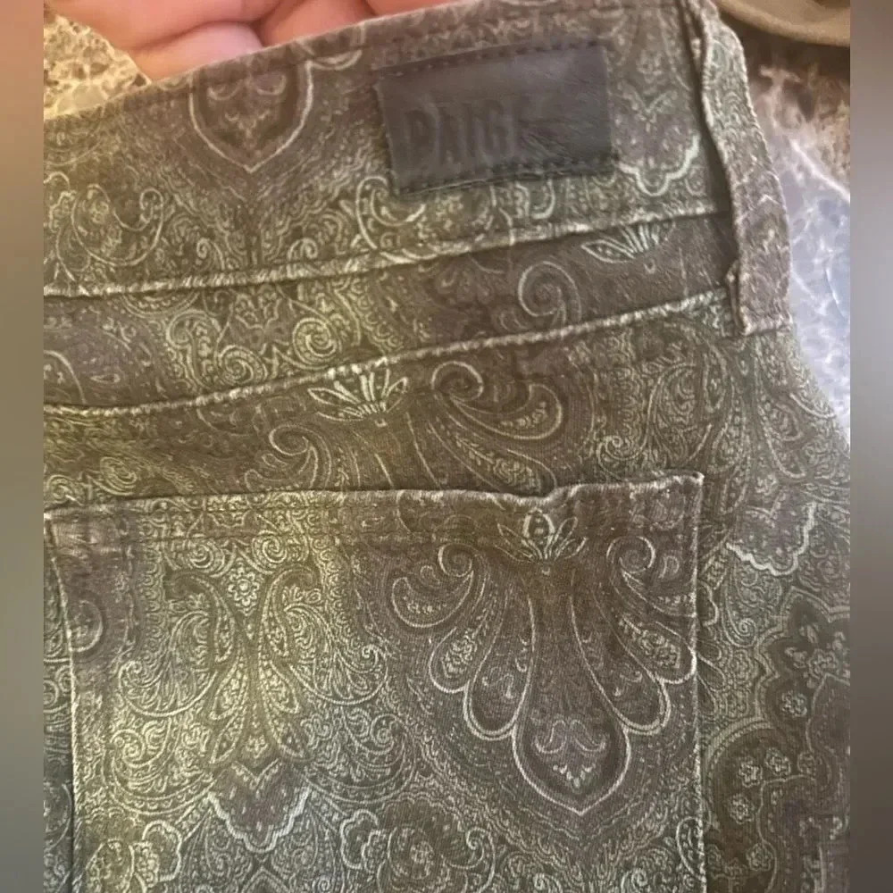 Women’s Paige Jeans Verdugo Ultra Skinny‎ Paisley Print. Size 28. - Picture 8 of 10